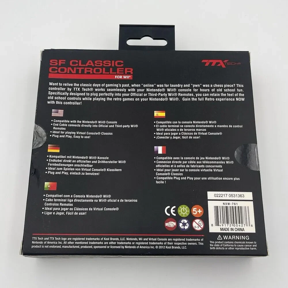 SF Classic Controller Pad for Wii Style TTX Tech